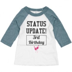 Toddler 3/4 Sleeve Raglan Tee