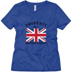 Ladies Relaxed Fit V-Neck Tee