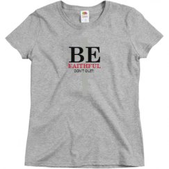 Ladies Semi-Fitted Relaxed Fit Basic Tee