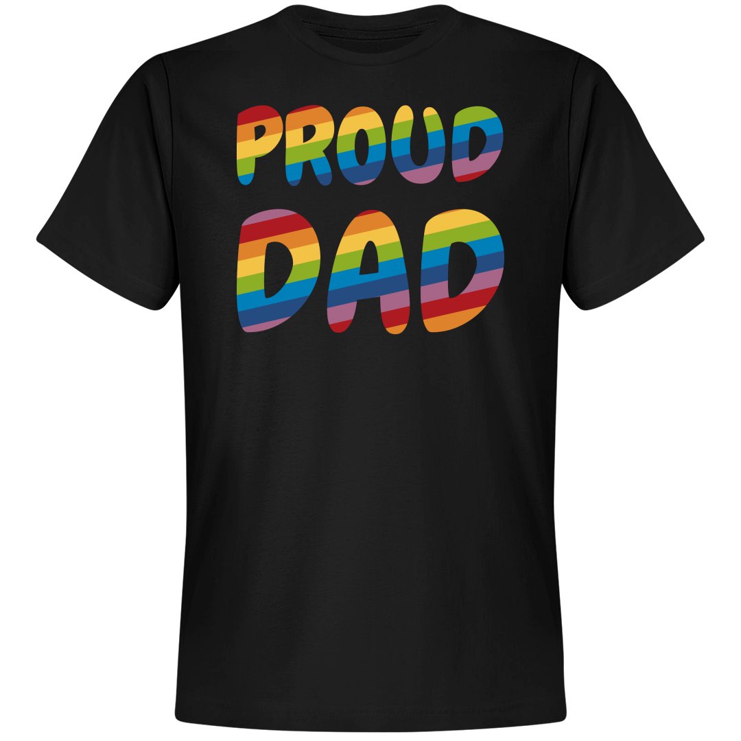 Rainbow Gay Pride Proud Dad - Unisex Premium T-Shirt