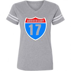 Ladies Relaxed Fit Vintage Sports Tee