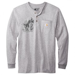 Unisex Carhartt Long Sleeve Henley Tee 