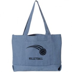 Seaside Cotton Canvas Pigment-Dyed Boat Tote Bag