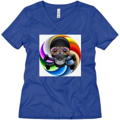 Ladies Relaxed Fit V-Neck Tee