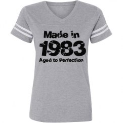 Ladies Relaxed Fit Vintage Sports Tee