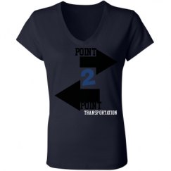 Ladies Slim Fit V-Neck Jersey Tee