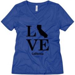 Ladies Relaxed Fit V-Neck Tee