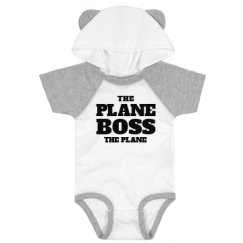 Infant Hooded Raglan Bodysuit with Ears