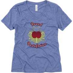 Ladies Relaxed Fit Super Soft Triblend V-Neck Tee