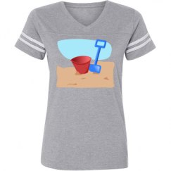 Ladies Relaxed Fit Vintage Sports Tee