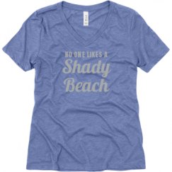 Ladies Relaxed Fit Super Soft Triblend V-Neck Tee