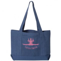 Seaside Cotton Canvas Pigment-Dyed Boat Tote Bag