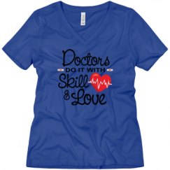 Ladies Relaxed Fit V-Neck Tee