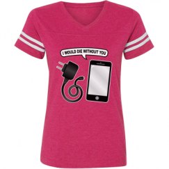 Ladies Relaxed Fit Vintage Sports Tee