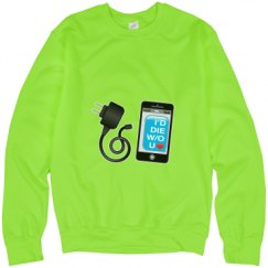 Unisex Neon Crewneck Sweatshirt