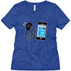 Ladies Relaxed Fit V-Neck Tee