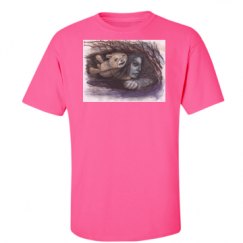 Unisex Ultra Cotton Safety Neon Crewneck Tee