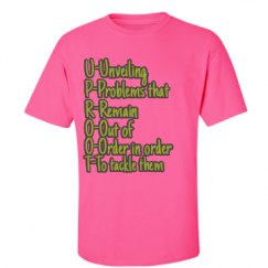 Unisex Ultra Cotton Safety Neon Crewneck Tee