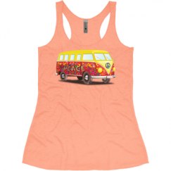 Ladies Slim Fit Super Soft Racerback Triblend Tank