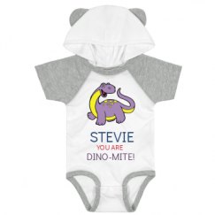 Infant Hooded Raglan Bodysuit with Ears