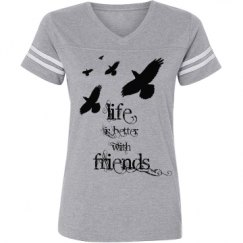 Ladies Relaxed Fit Vintage Sports Tee