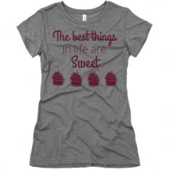 Ladies Slim Fit Super Soft Triblend Tee