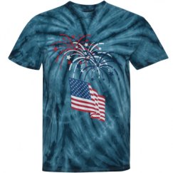 Unisex Tie-Dye Cyclone Pinwheel Tee