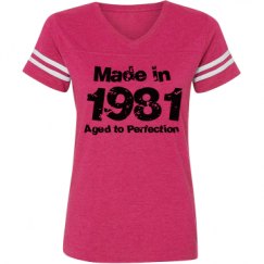 Ladies Relaxed Fit Vintage Sports Tee