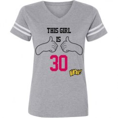 Ladies Relaxed Fit Vintage Sports Tee