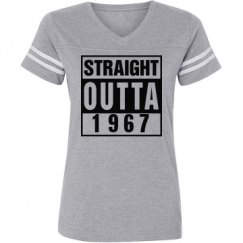 Ladies Relaxed Fit Vintage Sports Tee