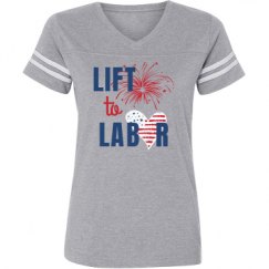 Ladies Relaxed Fit Vintage Sports Tee