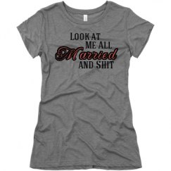 Ladies Slim Fit Super Soft Triblend Tee