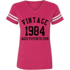 Ladies Relaxed Fit Vintage Sports Tee