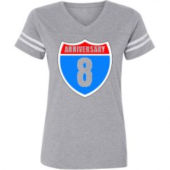 Ladies Relaxed Fit Vintage Sports Tee