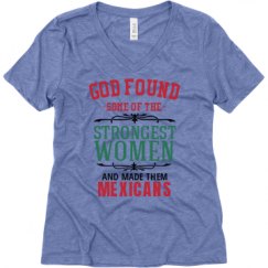 Ladies Relaxed Fit Super Soft Triblend V-Neck Tee