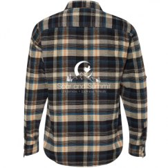 Unisex Long Sleeve Plaid Flannel Shirt