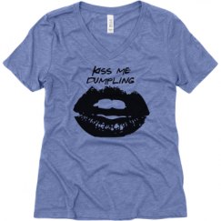 Ladies Relaxed Fit Super Soft Triblend V-Neck Tee