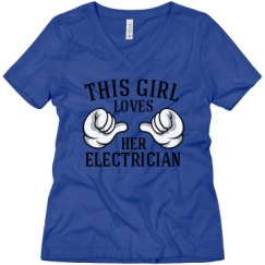 Ladies Relaxed Fit V-Neck Tee