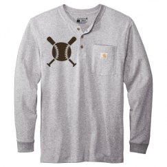 Unisex Carhartt Long Sleeve Henley Tee 