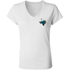 Ladies Slim Fit V-Neck Jersey Tee