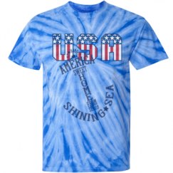 Unisex Tie-Dye Cyclone Pinwheel Tee