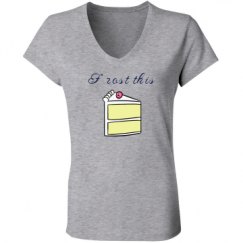 Ladies Slim Fit V-Neck Jersey Tee