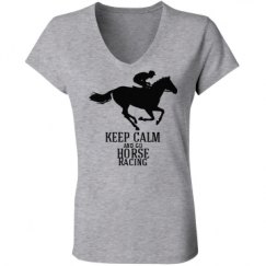 Ladies Slim Fit V-Neck Jersey Tee