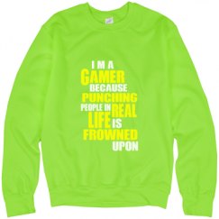 Unisex Neon Crewneck Sweatshirt