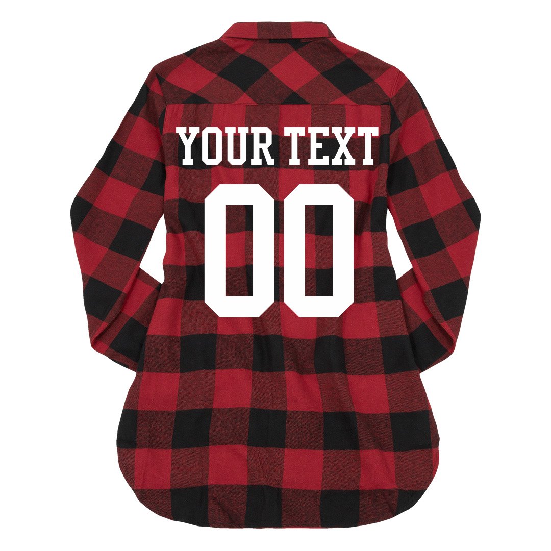 CUSTOM Jersey Style Back Print, Name + Number, Customize your shirts -  NobullWoman Apparel