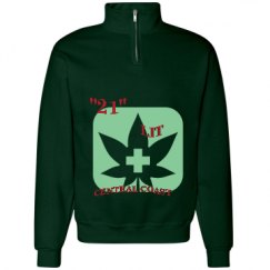 Unisex Cadet Collar Sweatshirt