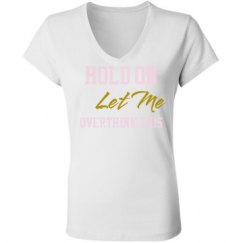 Ladies Slim Fit V-Neck Jersey Tee