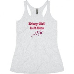 Ladies Slim Fit Super Soft Racerback Triblend Tank