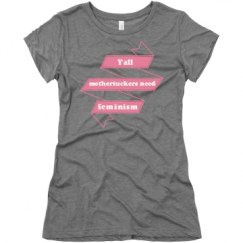 Ladies Slim Fit Super Soft Triblend Tee