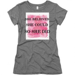 Ladies Slim Fit Super Soft Triblend Tee